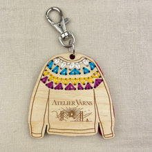 Load image into Gallery viewer, Katrinkles Sweater Key Chain with Atelier Logo
