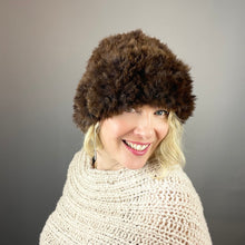 Load image into Gallery viewer, Rabbit Fur Hat Knitting Kit | Furaz Rabbit Fur Yarn, Aurora 8 & Knitting Pattern (#223)