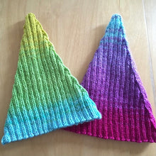 Load image into Gallery viewer, Ombré Elf Hat Knitting Kit | Freia Handpaints Superwash Merino Silk Sport & Knitting Pattern (#301)