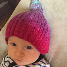 Load image into Gallery viewer, Ombré Elf Hat Knitting Kit | Freia Handpaints Superwash Merino Silk Sport & Knitting Pattern (#301)