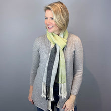 Load image into Gallery viewer, Ombre Woven Scarf Kit | Artyarns Merino Cloud, Freia Superwash Merino Silk Sport &amp; Weaving Pattern (#399)
