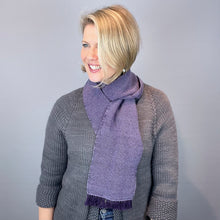 Load image into Gallery viewer, mYak and Silk Woven Scarf Kit | mYak Baby Yak Medium, Lantern Moon Indochine Silk & Weaving Pattern (#400)