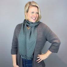 Load image into Gallery viewer, mYak and Silk Woven Scarf Kit | mYak Baby Yak Medium, Lantern Moon Indochine Silk & Weaving Pattern (#400)