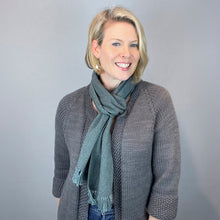 Load image into Gallery viewer, mYak and Silk Woven Scarf Kit | mYak Baby Yak Medium, Lantern Moon Indochine Silk & Weaving Pattern (#400)