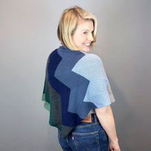 Load image into Gallery viewer, Expanding Chevron Shawl (Cashmere Premium version) Knitting Kit | Lang Yarns Cashmere Premium & Knitting Pattern (#330)