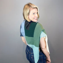 Load image into Gallery viewer, Expanding Chevron Shawl (Cashmere Premium version) Knitting Kit | Lang Yarns Cashmere Premium & Knitting Pattern (#330)
