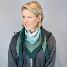 Load image into Gallery viewer, Cashmere Striped Shawlette Knitting Kit | Lang Yarns Cashmere Premium & Knitting Pattern (#394)