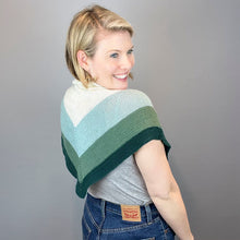 Load image into Gallery viewer, Cashmere Striped Shawlette Knitting Kit | Lang Yarns Cashmere Premium & Knitting Pattern (#394)