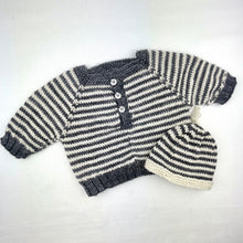 Load image into Gallery viewer, Arequipa Baby Pullover & Matching Hat Knitting Kit | Anzula For Better or Worsted & Knitting Pattern (#310)