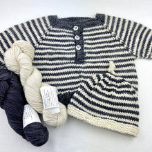 Load image into Gallery viewer, Arequipa Baby Pullover & Matching Hat Knitting Kit | Anzula For Better or Worsted & Knitting Pattern (#310)