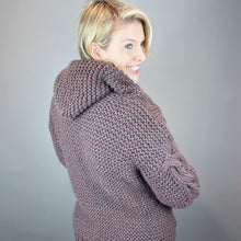 Load image into Gallery viewer, Jessie Hooded Cardigan Knitting Kit | Mirasol Ushya &amp; Knitting Pattern
