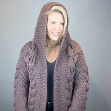 Load image into Gallery viewer, Jessie Hooded Cardigan Knitting Kit | Mirasol Ushya & Knitting Pattern
