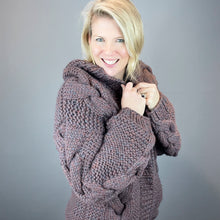 Load image into Gallery viewer, Jessie Hooded Cardigan Knitting Kit | Mirasol Ushya & Knitting Pattern