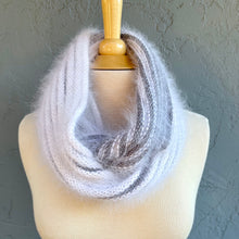 Load image into Gallery viewer, Angora Horizontal Ribbed Cowl (small version) Knitting Kit | Galler Belangor, Artyarns Merino Cloud, & Knitting Pattern (#316)