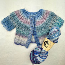 Load image into Gallery viewer, Knitbot Yoked Cardigan Knitting Kit | Feederbrook Farm Entropy DK &amp; Knitting Pattern
