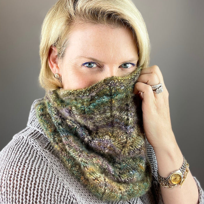 Tanglewood Chevron Cowl Knitting Kit | Tanglewood Cashmere & Knitting Pattern (#182-3)