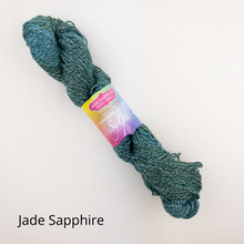Load image into Gallery viewer, Staggered Fern Shawlette Knitting Kit | Jade Sapphire Sylph & Knitting Pattern (#272)