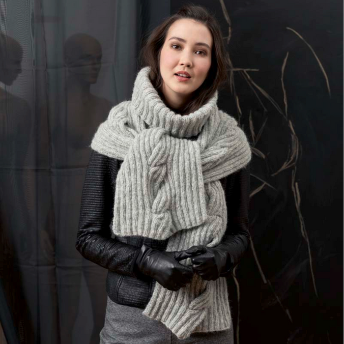 Cowl Shawl Knitting Kit | Lang Yarns Malou Light & Knitting Pattern (249-15)