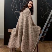 Load image into Gallery viewer, Crochet Lace Blanket Kit | Lang Yarns Malou Light & Crochet Pattern (249-46)