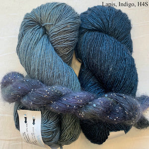 Beaded Picot Edge Shawlette (Petite Madison version) Knitting Kit | Petite Madison, Artyarns Beaded Mohair and Sequins & Knitting Pattern (#289)