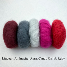 Load image into Gallery viewer, Kidsilk Haze Scarf Knitting Kit | Rowan Kidsilk Haze & Knitting Pattern (#158)
