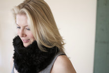 Load image into Gallery viewer, Rabbit Fur Cowl Knitting Kit | Furaz Rabbit Fur Yarn & Knitting Pattern (#198)