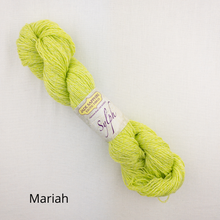 Load image into Gallery viewer, Staggered Fern Shawlette Knitting Kit | Jade Sapphire Sylph & Knitting Pattern (#272)