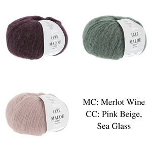 Crochet Colorblock Blanket | Lang Yarns Malou Light & Crochet Pattern (253-01)