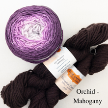 Load image into Gallery viewer, Slip Stitch Scarf Knitting Kit | Jade Sapphire 6-Ply Mongolian Cashmere, Freia Superwash Merino Silk Sport & Knitting Pattern (#089)