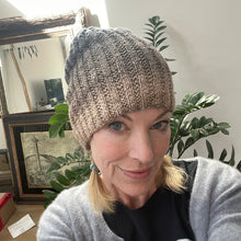 Load image into Gallery viewer, Broken Rib Beanie Knitting Kit | Freia Handpaints Superwash Merino Silk Sport & Knitting Pattern (#370)
