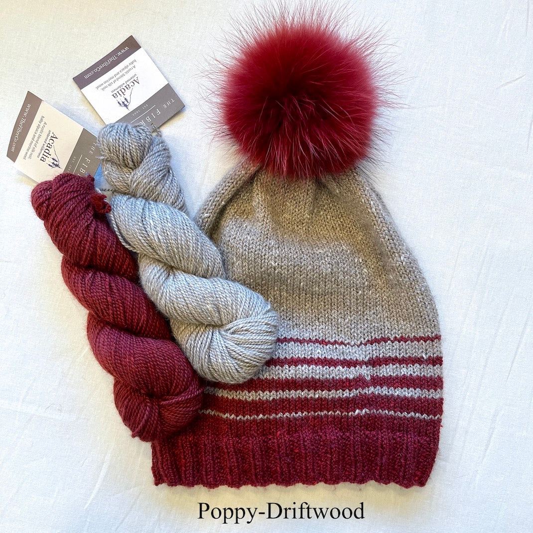 Acadia Striped Hat Knitting Kit