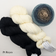 Load image into Gallery viewer, Ombre Woven Scarf Kit | Artyarns Merino Cloud, Freia Superwash Merino Silk Sport & Weaving Pattern (#399)