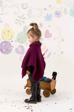 Load image into Gallery viewer, Kid's Poncho Knitting Kit | Lang Yarns Malou Light & Knitting Pattern (240-01)