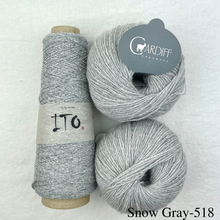 Load image into Gallery viewer, Cardiff-Ito Cowl Knitting Kit | Cardiff Small Cashmere, Ito Kinu & Knitting Pattern (#361)