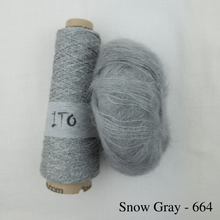 Load image into Gallery viewer, Oritatami Vest Knitting Kit | ITO Kinu, Rowan Kidsilk Haze & Knitting Pattern (#312)
