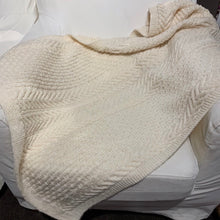 Load image into Gallery viewer, Staghorn Cable & Waving Rib Blanket Knitting Kit | Ella Rae Cashmereno Aran & Knitting Pattern (#065, 070, 070B)