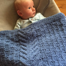 Load image into Gallery viewer, Staghorn Cable & Waving Rib Blanket Knitting Kit | Ella Rae Cashmereno Aran & Knitting Pattern (#065, 070, 070B)