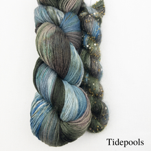 Load image into Gallery viewer, Artyarns 400 Yard Shawl Knitting Kit | Artyarns Merino Cloud, Beaded Mohair and Sequins & Knitting Pattern