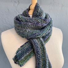 Load image into Gallery viewer, Tanglewood Garter Scarf Knitting Kit | Tanglewood Cashmere & Knitting Pattern (#182-4)