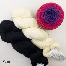 Load image into Gallery viewer, Ombre Woven Scarf Kit | Artyarns Merino Cloud, Freia Superwash Merino Silk Sport & Weaving Pattern (#399)