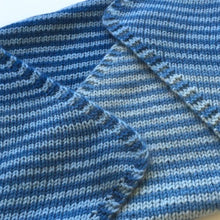 Load image into Gallery viewer, Cashmere Ombré Baby Blanket Knitting Kit | Jade Sapphire Mini Ombré Collection & Knitting Pattern (#086B)