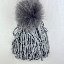 Load image into Gallery viewer, Phat Pompom Scarf - Zermatt Knitting Kit | String Yarns and Atelier Raccoon Pompoms (#382)