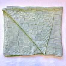 Load image into Gallery viewer, Baby Blocks Blanket Knitting Kit | Karabella Aurora 8 & Knitting Pattern (#092)