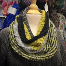 Load image into Gallery viewer, Cashmere Three-Color Patterned Cowl Knitting Kit | Lux Adorna Sport Cashmere & Knitting Pattern (#294)
