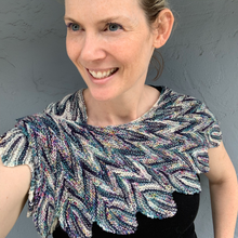 Load image into Gallery viewer, Pincha Shawl Knitting Kit | Dream in Color Smooshy with Cashmere