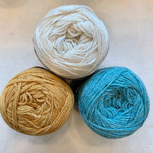 Load image into Gallery viewer, Off-Center Striped Shawlette Knitting Kit | Queensland United & Knitting Pattern (#293)