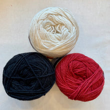 Load image into Gallery viewer, Off-Center Striped Shawlette Knitting Kit | Queensland United & Knitting Pattern (#293)