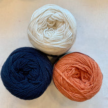 Load image into Gallery viewer, Off-Center Striped Shawlette Knitting Kit | Queensland United & Knitting Pattern (#293)