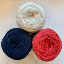 Load image into Gallery viewer, Off-Center Striped Shawlette Knitting Kit | Queensland United & Knitting Pattern (#293)