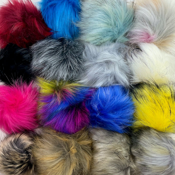 Faux Fur Vegan Pompoms